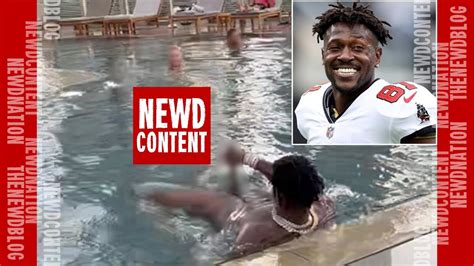 Antonio Brown Exposes Himself to Hotel Guests at Swimming。